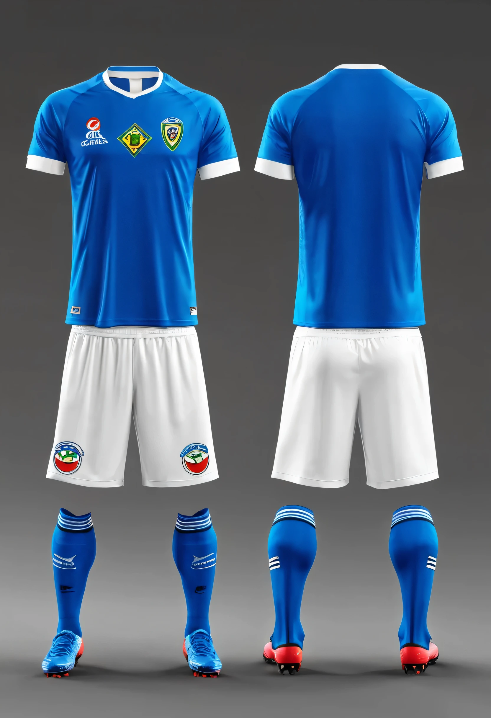 Criar uniforme de clube de futebol