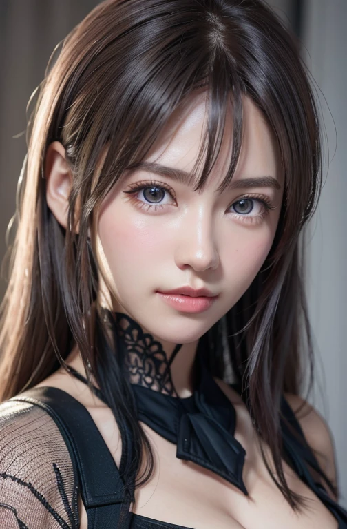 top-quality、8K Masterpiece、超A high resolution、(Photorealsitic:1.3)、Raw photo、1 girl、silver white hair、glowy skin、1 Beautiful Soldier、((super realistic details))、portlate、globalillumination、Shadow、octan render、8K、ultrasharp、beauty breast、Raw skin is exposed in cleavage、leather、cold color、、highly intricate detail、Realistic light、CGSoation Trends、Beautiful eyes、radiant eyes、Facing the camera、neon details、