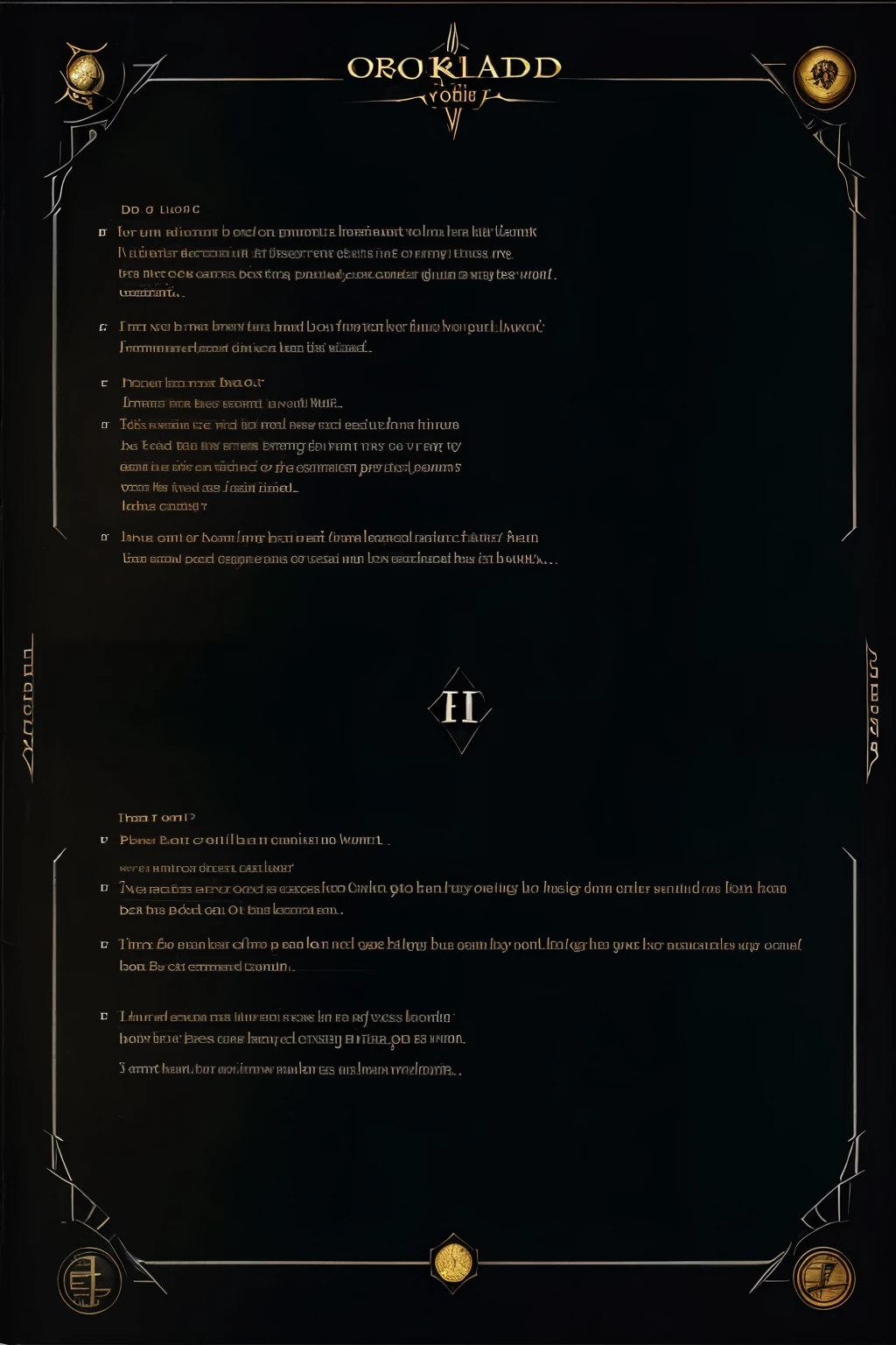 Page layout of an rpg book, World of Darkness style, Ordem Paranormal style