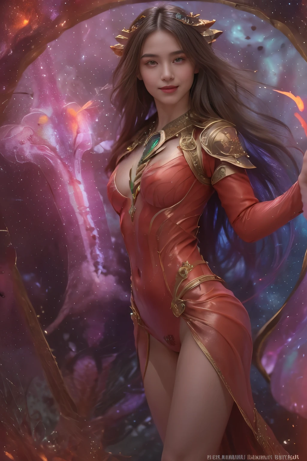 (Two beautiful age italian girls:1.6), Close friends, (They are hugging each other:1.2), Kiss her cheek or chest,(Detailed iridescent bodysuit with beautiful fractal or marble design:1.5), Incredible and spectacular scenes, ((High quality)), ((Detailed)), ((Fantasy)), Blue Plasma Brain, Green Plasma Body, Showing her armpits, beutiful breast, obscenity, (Lewd smile:1.2), coarse, Obscene, (Immoral:1.2), Lachish, (small breasts with beautiful raised pink areolas,,,:1.5), (Cameltoe), (Expression of ecstasy:1.2), Photorealistic, Official art, Unity 8K Wall , 8K Portrait, Best Quality, Very high resolution, (Incredibly beautiful nature background:1.6), (18 years old:1.5), (Sexy and glamorous:1.1), (A coquettish expression:1.6), (seductively smiling:1.6), (erotic posing:1.9), (Model Posing:1.8), Beautiful seductive face, Portrait, (Thick eyebrows:1.4), (Big scarlet eyes:1.6), Beautiful eyes with fine symmetry, (Ultra detailed eyes:1.4),(Highly detailed face and eyes:1.7), (High-resolution red-eye:1.8), Intimate face, (ultra detailed skin texture:1.4), White skin, pale skin, Perfect Anatomy, Thin, (Beautiful toned body:1.5), Highly detailed hair, (Moist skin:1.2), No makeup, (dark circles:1.1), Good anatomy, Focus Face, good-looking, (Emilia Clark:0.6) (Emma watson:0.3),(Jennifer Connelly:0.4), Elegant face, Nice, (A delicately crafted necklace is wrapped around her neck...), (Bioluminescence with brilliant brilliance:1.4), (Luminous magic circle:1.5), Ruins of an ancient castle, Shining majestic cloud masses and sky, lightning bolt, Epic Realistic, (Greg Rutkowski:0.8), (teal and orange:0.4), (Art Station:1.5), Cinematic, (NSFW:1.2), Hyper Detailed, Dramatic light, (Intricate details:1.1), Beautiful black hair, (Wearing a gauntlet with a dense and very beautiful design decorated with jewels:1.1), , Galaxy, (nebulas:1.6), The Dark Knight, Fully armored body focus