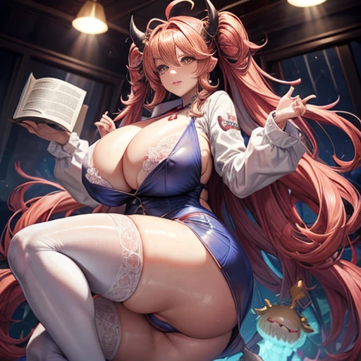 mad scientist、Demon Research、Beauty、camel toe、huge tit、Nipple Puffs、cleavage、Plump、Super big breasts、super big butt