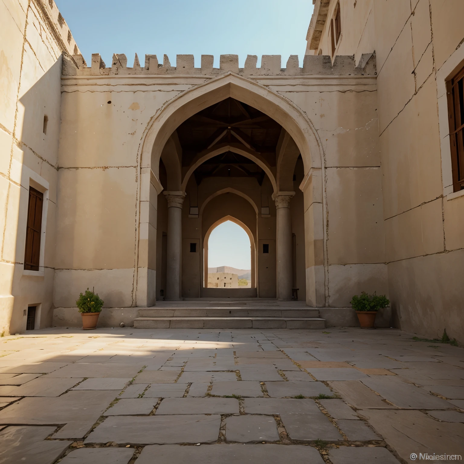 Create palaces, castles and houses based in Kazak and marroquinian culture