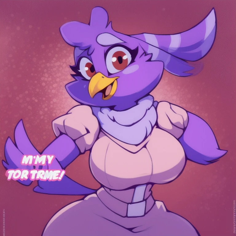score_9,score_8_up,score_7_up,score_6_up,score_5_up,score_4_up, lynx, purple fur, purple eyes, anthro, blue hair, purple hair, eyeliner, eyelashes, black eyeshadow, furry art, tuft on cheeks, tuft on shoulders, male focus, femboy, cute fangs, kemono, shota, fluffy neck, icon portrait, showing teeth, (by nextel), 3d, blender software, crop top, backwards cap, nipples, avatar icon,