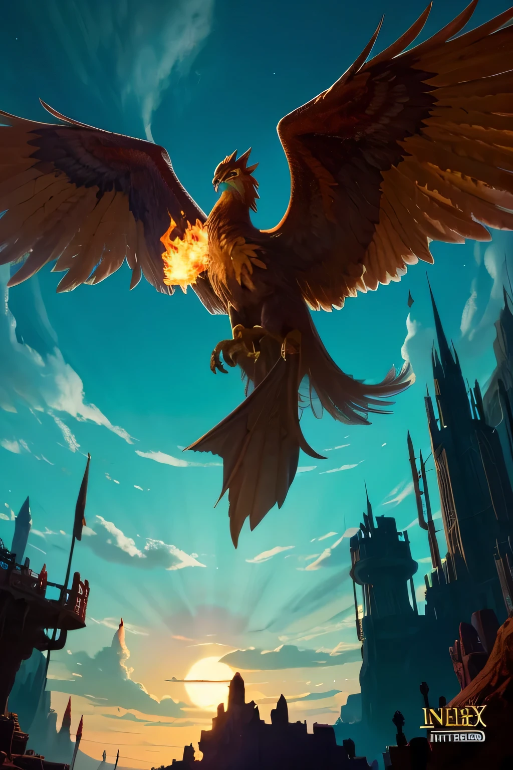 Phoenix in the fantasy world