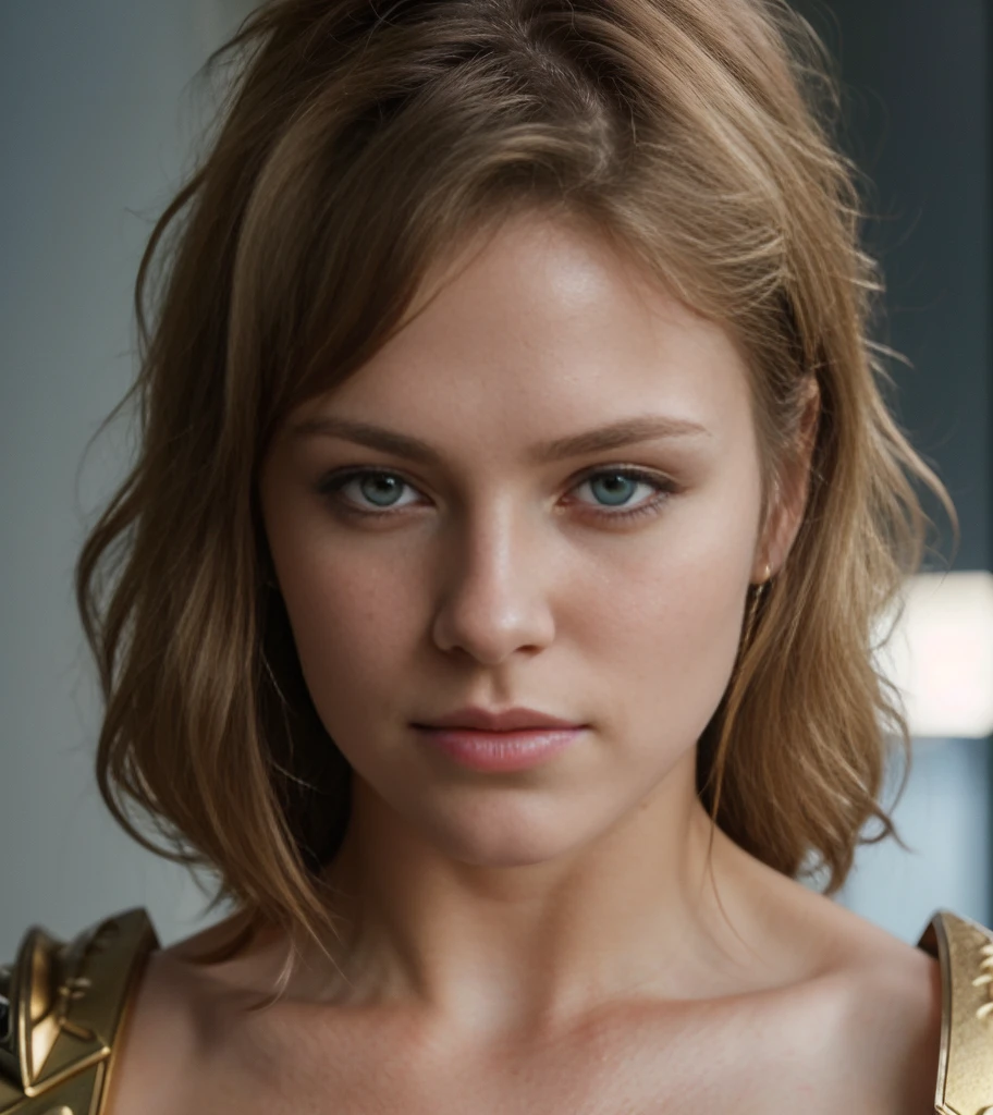 angel, armor gold (masterpiece, best quality, high resolution:1.4), 1girl, angel, skin pores texture, Hair blonde, HD , Photography, movie, cinematic, full Body, Realistic, (8k, RAW photo, best quality, masterpiece:1.2), (realistic, photo-realistic:1.33), best quality, detailed eyes blue, cute,natural lighting, depth of field, film grain, wrinkled skin, sharp, detailed and realistic portrait of a woman ,(freckles:0.5)