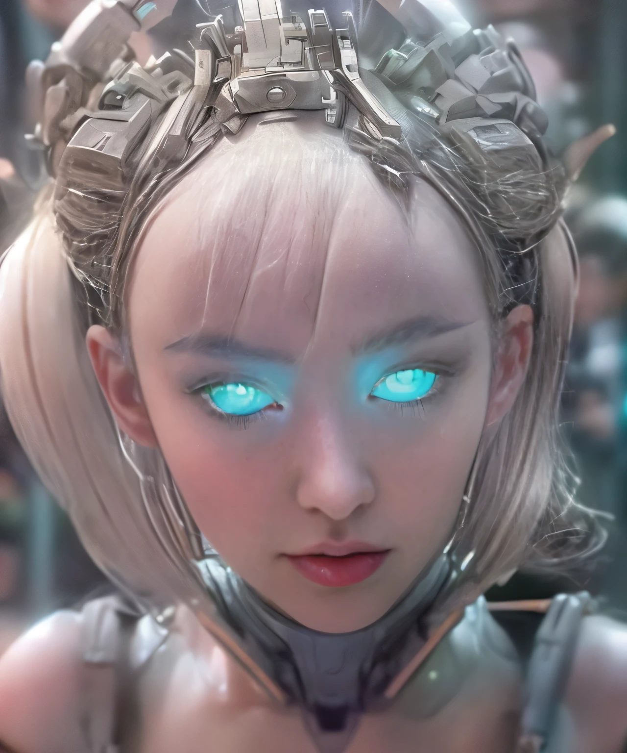 (best quality,4k,8k,highres,masterpiece:1.2),ultra-detailed,(realistic,photorealistic,photo-realistic:1.37),(bestselling female sex android:1.2),(gorgeous, perfect irises, perfect lips, perfect teeth),(flawless skin, soft front lighting, glow, HDR),(soothing colors)An exhibition showcasing AI-equipped autonomous female androids exhibiting various sex positions, adorned with a beautiful face and seductive gestures. The androids' eyes, lips, and faces are exquisitely detailed, creating a mesmerizingly realistic appearance. The exhibition is a masterpiece of modern art, combining the mediums of sculpture and technology to blur the boundaries between human and machine. The androids' bodies are crafted with ultra-realistic materials, utilizing physically-based rendering techniques to achieve a photorealistic effect. The lighting is carefully designed to accentuate the androids' features, with studio lighting creating a captivating atmosphere. The colors exhibit a vivid and alluring palette, enhancing the seductive nature of the exhibition. The exhibition boasts high-resolution visuals, such as 4k and 8k displays, allowing visitors to immerse themselves in the intricate details of the androids' bodies and expressions. The scene is further enhanced by elements such as bokeh, creating a dreamy and ethereal ambiance. The exhibition combines elements of photography and concept art, resulting in an innovative and provocative art form. (NSFW:1.5), Her chest, stomach, and genitals are covered with artificial skin. Sex androids have beautiful, sexually attractive faces that are so detailed that they are indistinguishable from real humans (There are swede girl, Russian girl, Saudi girl, and Japanese girl types:1.8). Their eyes are blue.
