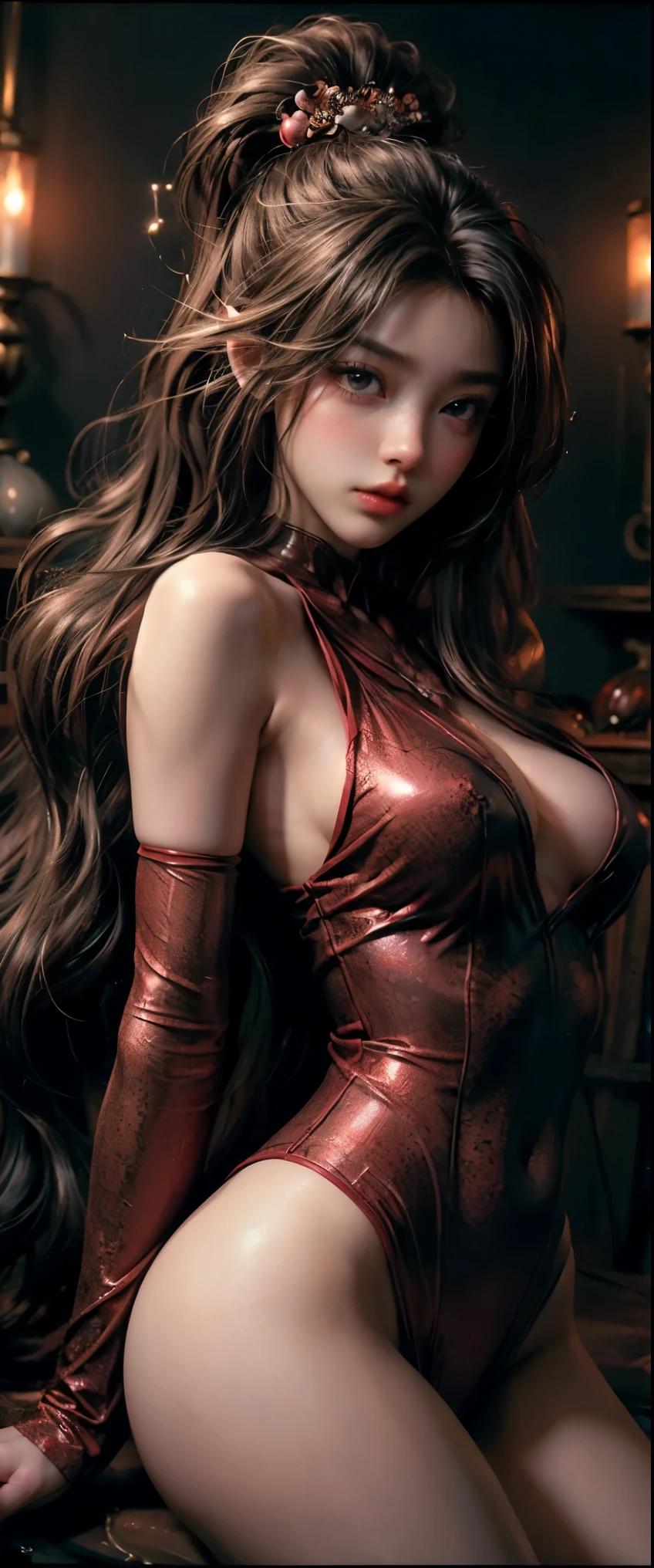 Spellbinding masterpiece, Unrivaled highest quality, Arousingly sensual highest image quality, Erotically stimulating high resolution, Temptingly realistic photorealism, Naughtily suggestive raw photo, Stunningly sexy 8K resolution, Evocatively retro gaming world, Sinfully nostalgic Nintendo, Sensually classic SEGA, Seductively legendary Namco, Provocatively innovative CAPCOM.