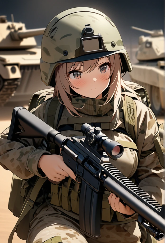 (long shot, looking away, shift character off center, draw the face precisely, cinematic perspective), (((Z stands for "rifle" in this prompt))), (((X stands for the her panties in this prompt))), (A female army infantry), (((wearing camouflage combat army uniform))), ((carrying a camouflage backpack)), (((excitement))), (((orgasm face))), hiding a trench, (bullets fly), she thrusts her X forward, ((Z must be touching X)), she uses Z to push X, open her legs, straddling on the Z, Z to X, The presence of pubic hair in the crotch, Extensive pubic hair, Pubic hair sticks out of panties, All connected pubic hair, (panties cover genitals, dripping love juice), (in combat), (battlefield), army helmet,