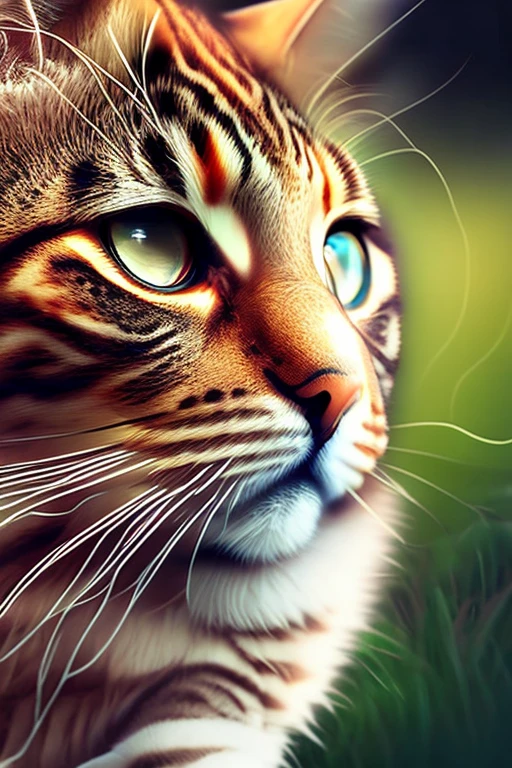 crie uma imagem para walppaper para smartphone de gatinho fofinho em 4k
