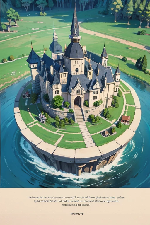 fantasy world, aldea en las montaras, estilo pixel art