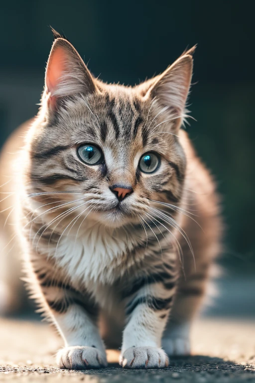 crie uma imagem para walppaper para smartphone de gatinho fofinho em 4k