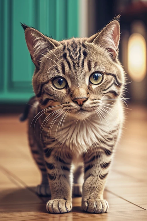 crie uma imagem para walppaper para smartphone de gatinho fofinho em 4k