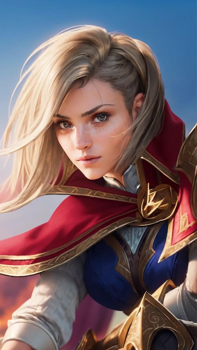 (masterpiece), (extremely intricate:1.3), (realistic), portrait of a girl, the most beautiful in the world, (medieval armor), metal reflections, upper body, outdoors, intense sunlight, far away castle, professional photograph of a stunning woman detailed, sharp focus, dramatic, award winning, cinematic lighting, octane render unreal engine, volumetrics dtx, (film grain, blurry background, blurry foreground, bokeh, depth of field, sunset, motion blur:1.3), chainmail