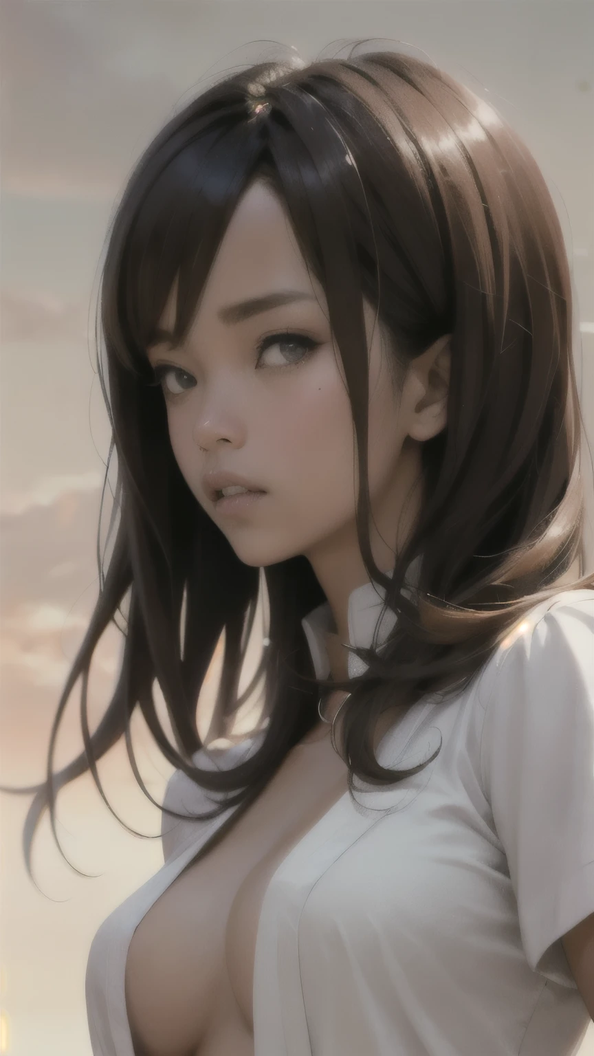 kurisu makise steins gate anime, atmospheric, elegant portrait, super highly detailed, professional digital painting, artstation, concept art, 8k, art by wlop, artgerm and alphonse mucha and eiichiro oda shinkai makoto vibrant Studio ghibli kyoto animation hideaki anno Sakimichan Stanley Artgerm Lau Rossdraws James Jean Marc Simonetti