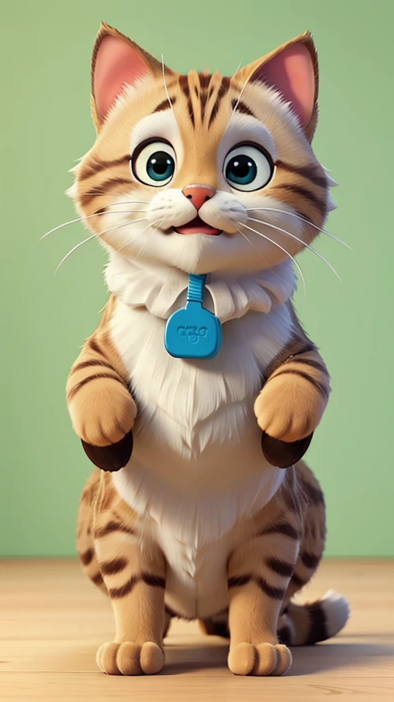 crie uma imagem para walppaper para smartphone de gatinho fofinho