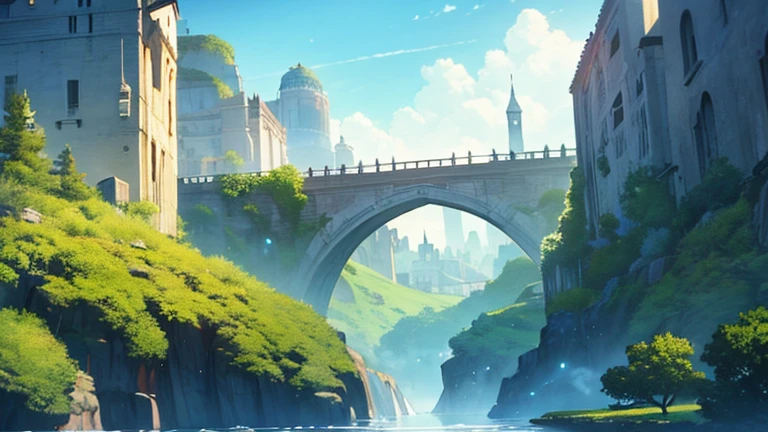 Create a beautiful animated scenery with no person in it. 