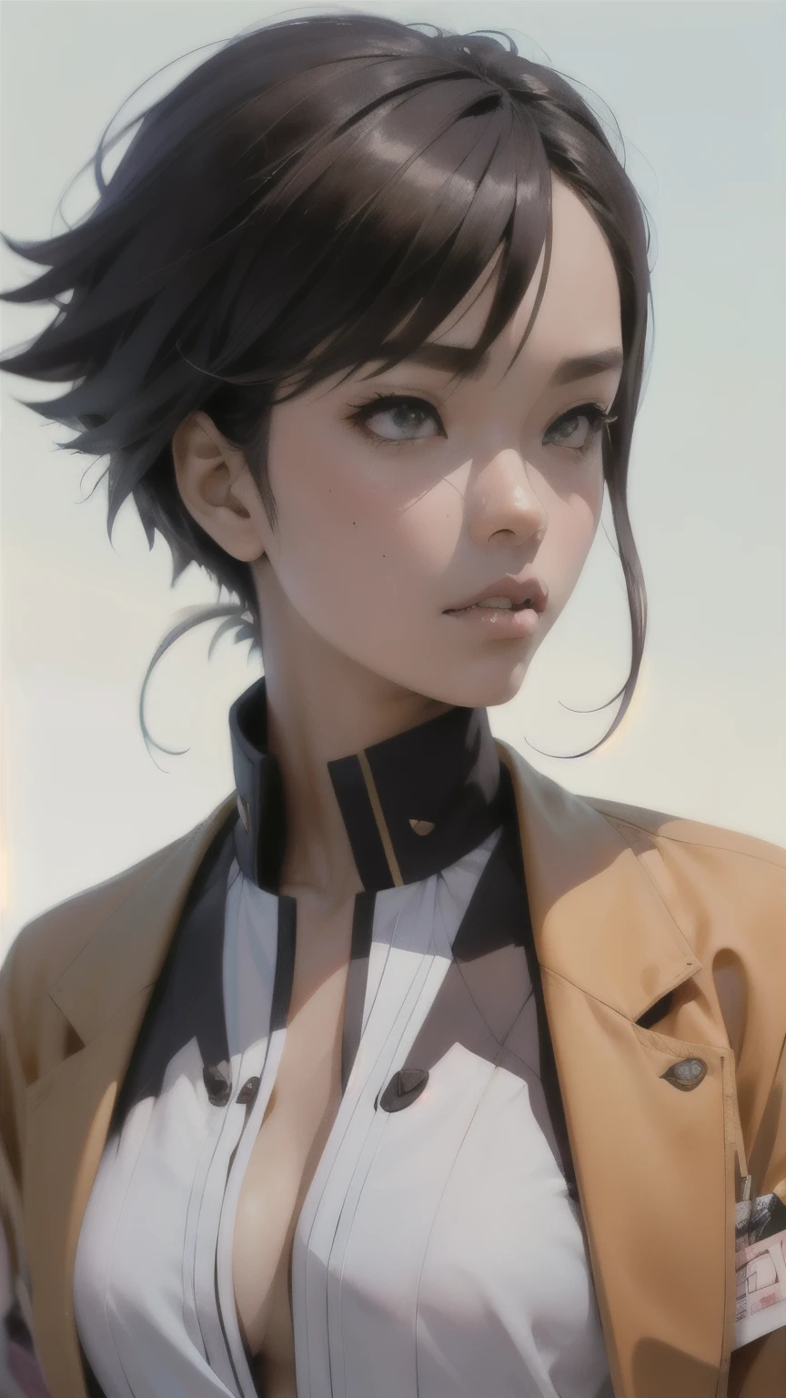 kurisu makise steins gate anime, atmospheric, elegant portrait, super highly detailed, professional digital painting, artstation, concept art, 8k, art by wlop, artgerm and alphonse mucha and eiichiro oda shinkai makoto vibrant Studio ghibli kyoto animation hideaki anno Sakimichan Stanley Artgerm Lau Rossdraws James Jean Marc Simonetti, fashion,(business suit), man