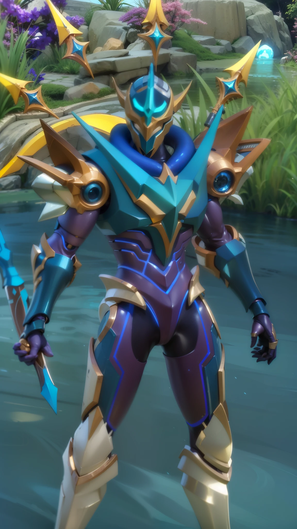a close up of a person in a costume with a sword, sliver ice color reflected armor, draconic looking armor, energetic varia suit, cyber fight armor, intricate assasin mecha armor, tane skin, epic paladin armor, chrome outfit, water armor, shiny hi tech armor, clothed in ethereal battle armor, scarab reploid, shiny armor, 8k, ultra hd, ultra detailed texture, hyper realistic, masterpiece, detailed texture, detailed face, detailed skin, detailed lighting, (photorealistic:1.5), best quality, beautiful lighting, cinematic lighting, professional lighting, ultra highres, realistic, high quality, (realskin:1.5), extremely detailed, finely detail, ultra-detailed