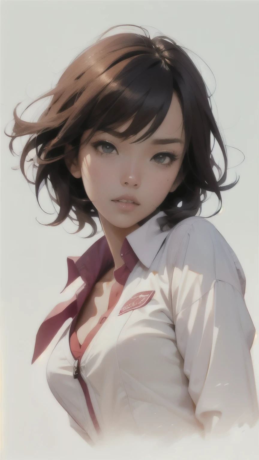 kurisu makise steins gate anime, atmospheric, elegant portrait, super highly detailed, professional digital painting, artstation, concept art, 8k, art by wlop, artgerm and alphonse mucha and eiichiro oda shinkai makoto vibrant Studio ghibli kyoto animation hideaki anno Sakimichan Stanley Artgerm Lau Rossdraws James Jean Marc Simonetti, fashion,(business suit), man