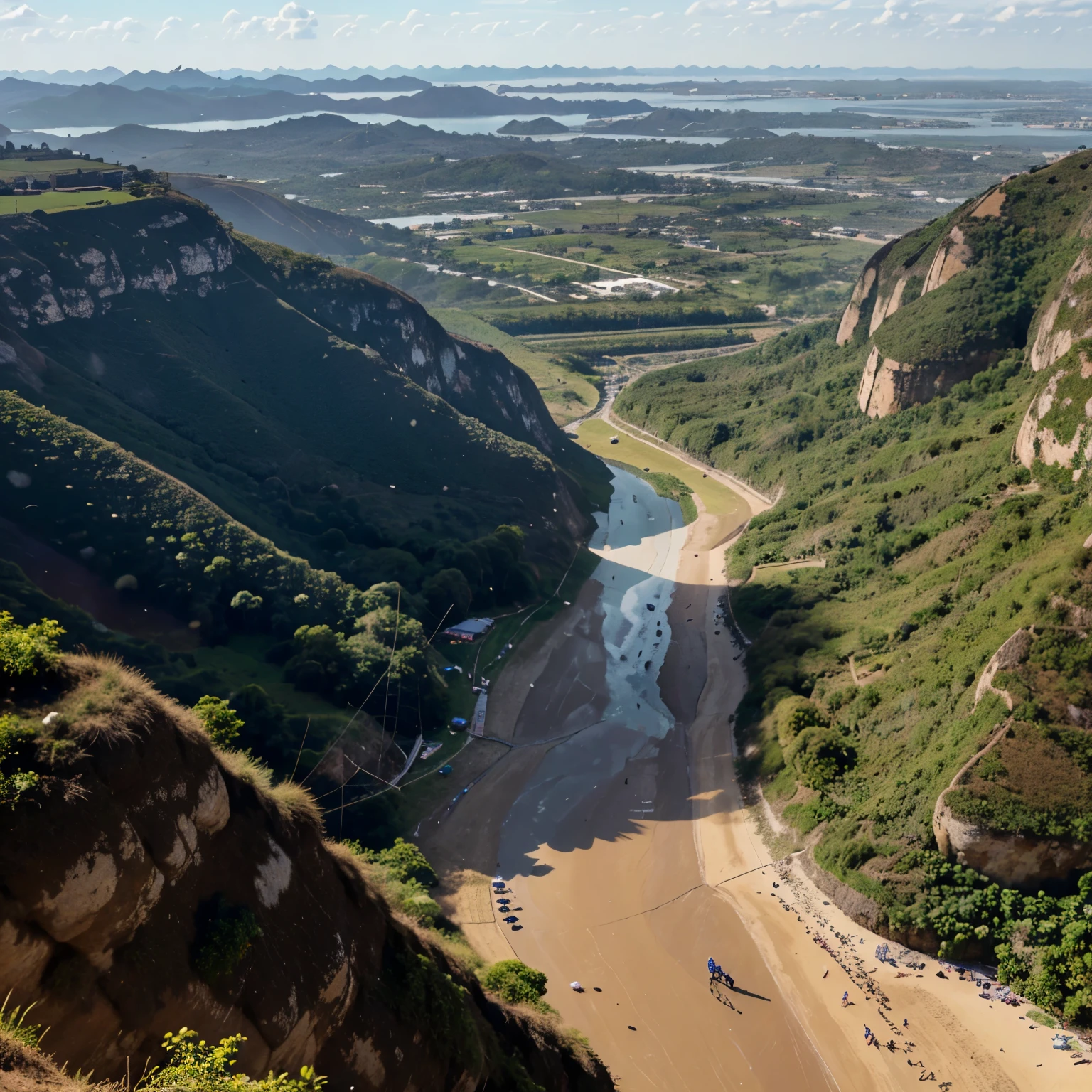 Convite de evento de subida no morro da asa delta em santos no dia 27/04 e no final um super cade da manha