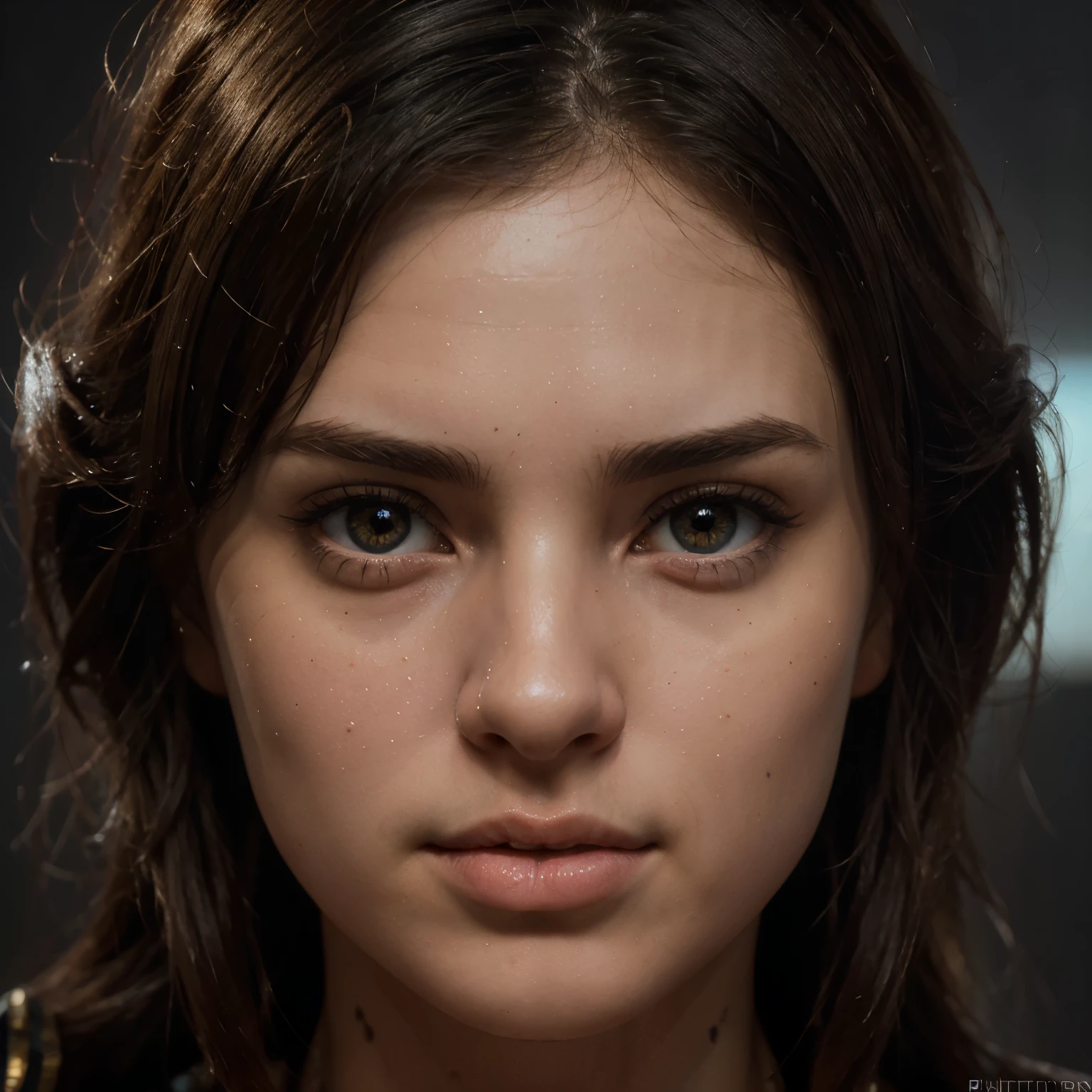 best quality, masterpiece, symmetric highly detailed eyes, girl, highly detailed background, trending on (artstation:1.46), hyperrealistic, cinematic lighting, studio quality, 8k resolution, masterpiece, in the style of Pixar, by Tristan Eaton Stanley Artgerm and Tom Bagshaw