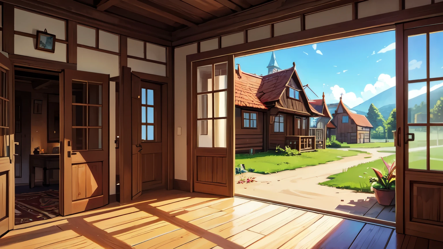 wooden house, village house, fantasy house, деревенский house inside, house inside, country house room
