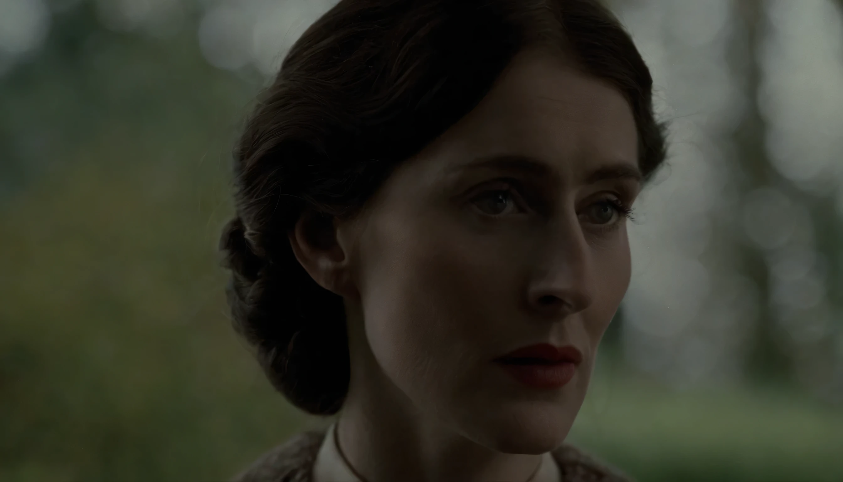 Virginia Woolf, at the age of 25, black hair