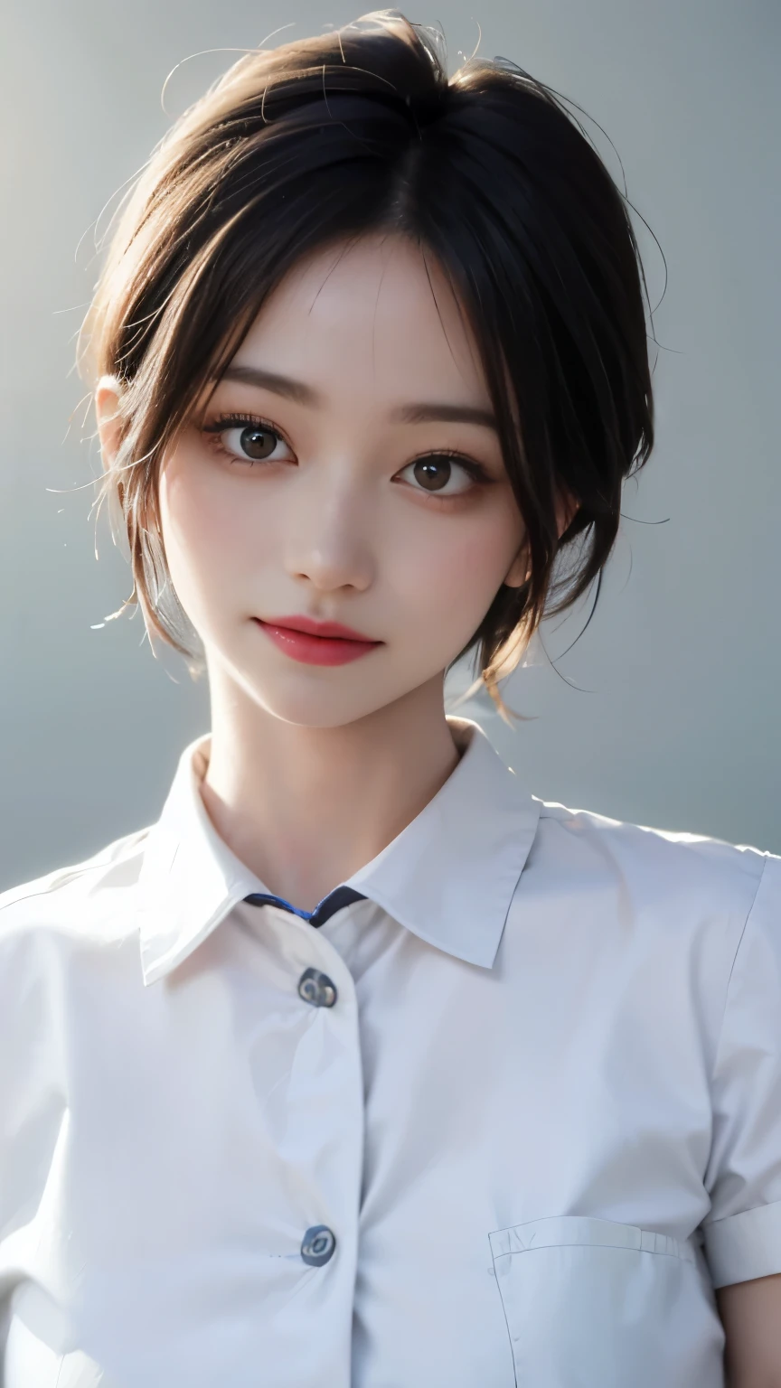 highest quality, white skin, real human skin, (be familiar with), oval face, pore, ultra high resolution, (8K, RAW photo, realistic: 1.4), one girl, slim, (Gentle, goddess-like eyes) happiness: 1.2), (lip gloss, eyelash, gross face, highest quality, ultra high resolution, wide lighting, natural shading)、sexy nurse、Full body diagram、Absolute area、