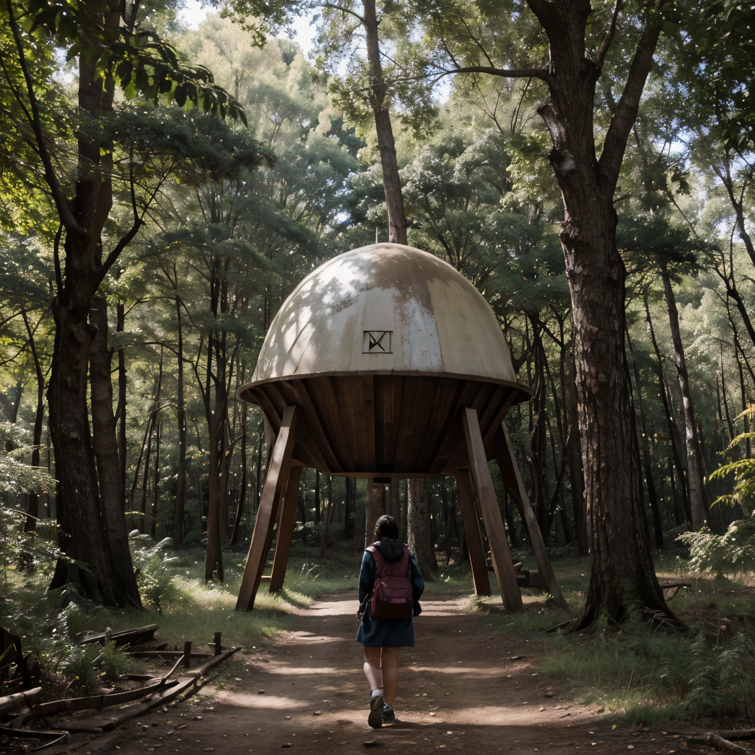 Extraterrestre en el bosque