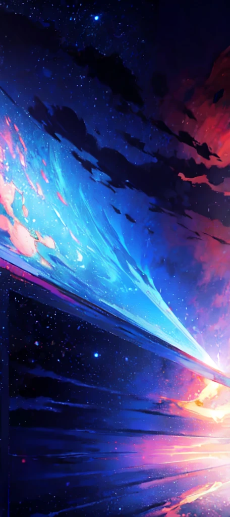 towers of god, blue towers, violet, blue, red, god, red sky, violet sky, starry sky, stars, starry towers, starry god, light blue, civilization, order