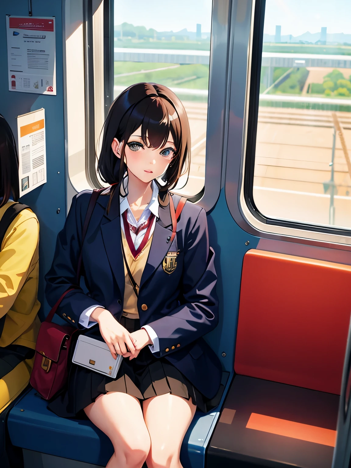 on the train