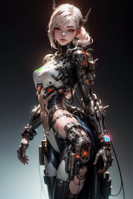 (BioPunk Girl:1.6), mullet hairstyle, (Glowing scarlet eyes:1.2), (Translucent pale skin:1.4), No humans, Beautiful eyes with fine symmetry, punk light suit, (Intricate details:1.2), (Highly detailed face and eyes:1.2), No makeup, (dark circles:1.1), midnight aura, Creation of fantasy, Thrilling color schemes, posing, (Delicate images), (Raw photo: 1.2), (Photorealistic: 1.6), (Highly detailed), (high resolution), (Best quality), (masterpiece)
