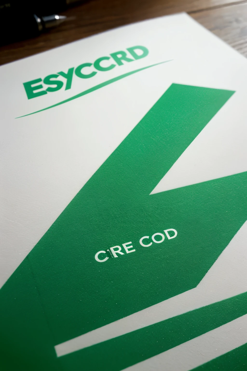 Generate a logo for a credit company called easycred and make the main color green