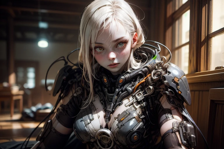 (BioPunk Girl:1.4), mullet hairstyle, (Glowing eyes:1.2), (Translucent pale skin:1.4), No humans, Beautiful eyes with fine symmetry, (Intricate details:1.2), (Highly detailed face and eyes:1.2), No makeup, (dark circles:1.1), midnight aura, Creation of fantasy, Thrilling color schemes, posing sitting for a photo, side view, (Delicate images), (Raw photo: 1.2), (Photorealistic: 1.6), (Highly detailed), (high resolution), (Best quality), (masterpiece)
