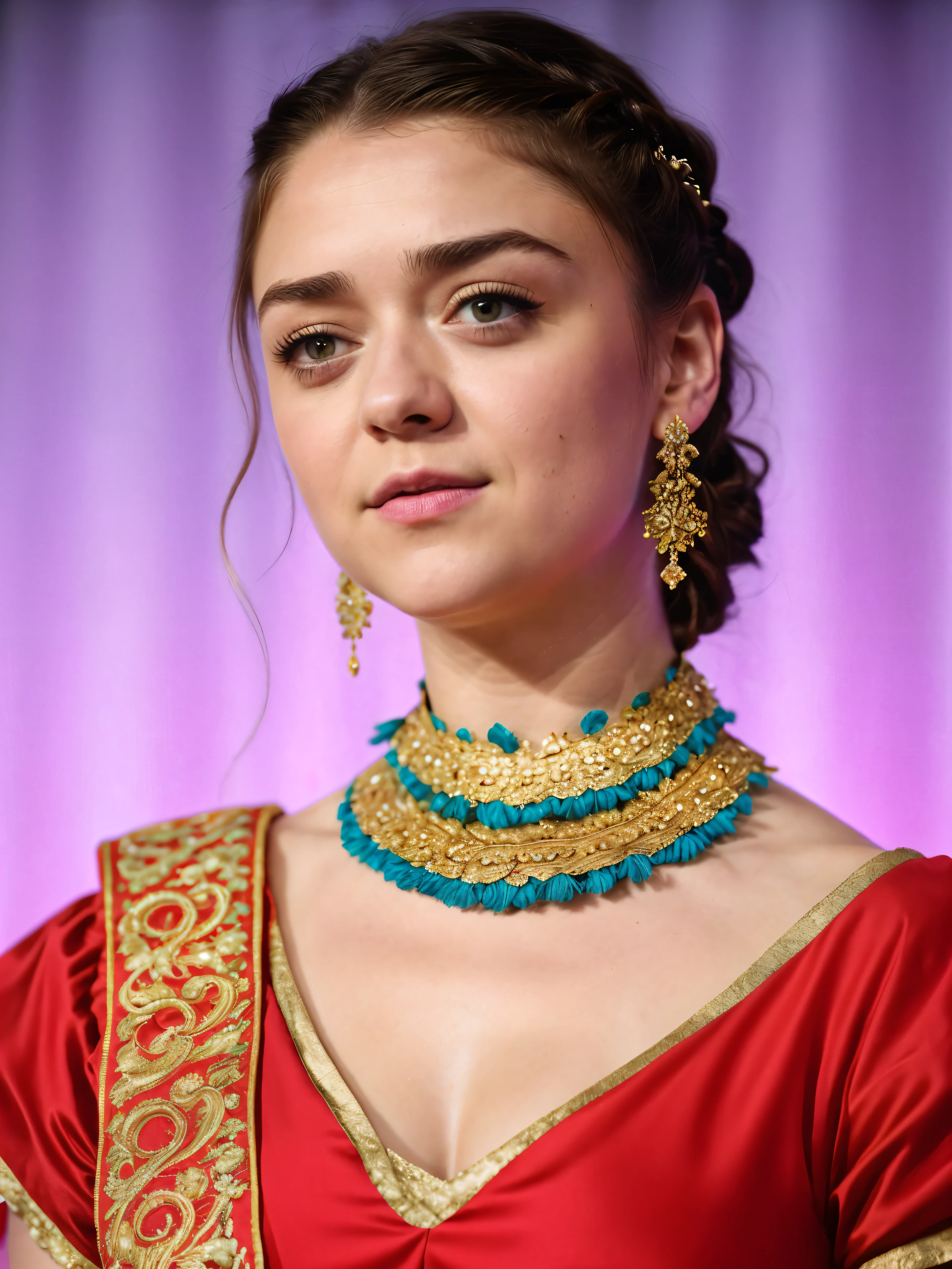Foto RAW, Arya Stark, Extremely gorgeous lady, Arya Stark PLAYED BY MAISIE WILLIAMS, Queen Arya Stark, she is a mature woman now, milf, pierced eyes, sexy mediaeval battle dress, gladiator woman, body, 45 years old Woman, body revealing costumes, perky breast, big natural breast, erotic costumes, lusty physique, seductive figure can capture every people's attention, Game of thrones costumes, revealing captivating figure, Mediaeval costumes, revealing clothes, A tomboy, she would rather fence than dance, warrior queen , game of thrones screen caps, Game of Thrones Series, (pele altamente detalhada: 1.2), 8k UHD, DSLR, soft-lighting, alta qualidade, grain of film, Fujifilm XT3, flawless picture, highly detailed, detailed Beauty, intricate, 32k, sharp picture, detailed armpits, armpits hair, arms up, arms wide open, sweaty body, sweat, armpits fetish, best picture for armpits lovers,