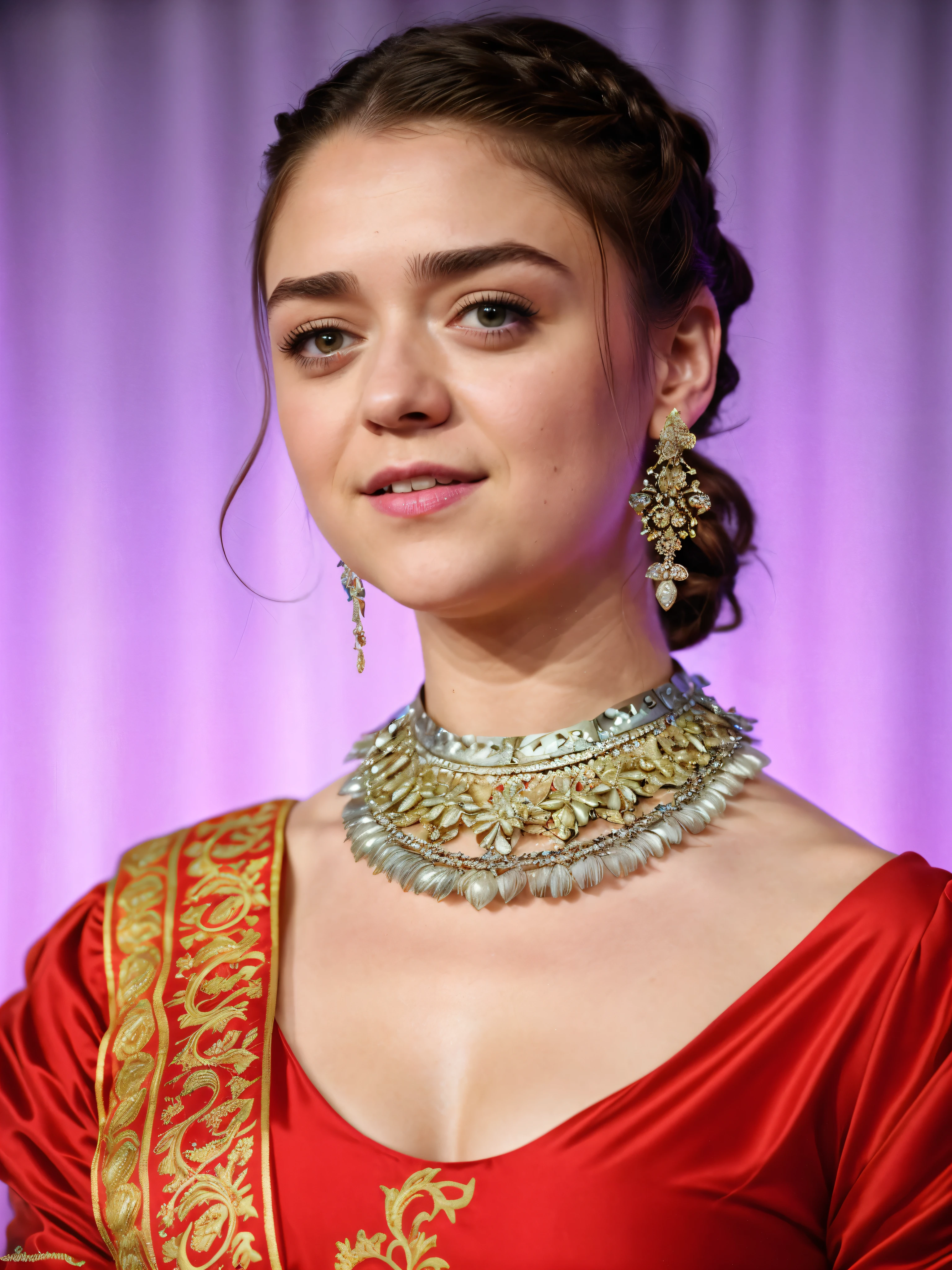 Foto RAW, Arya Stark, Extremely gorgeous lady, Arya Stark PLAYED BY MAISIE WILLIAMS, Queen Arya Stark, she is a mature woman now, milf, pierced eyes, sexy mediaeval battle dress, gladiator woman, body, 45 years old Woman, body revealing costumes, perky breast, big natural breast, erotic costumes, lusty physique, seductive figure can capture every people's attention, Game of thrones costumes, revealing captivating figure, Mediaeval costumes, revealing clothes, A tomboy, she would rather fence than dance, warrior queen , game of thrones screen caps, Game of Thrones Series, (pele altamente detalhada: 1.2), 8k UHD, DSLR, soft-lighting, alta qualidade, grain of film, Fujifilm XT3, flawless picture, highly detailed, detailed Beauty, intricate, 32k, sharp picture, detailed armpits, armpits hair, arms up, arms wide open, sweaty body, sweat, armpits fetish, best picture for armpits lovers, 