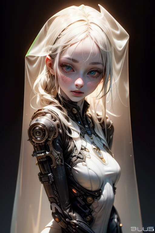 (BioPunk Girl:1.2), mullet hairstyle, (Translucent pale skin:1.4), No humans, Beautiful eyes with fine symmetry, punk light suit, (Intricate details:1.2), (Highly detailed face and eyes:1.2), No makeup, (dark circles:1.1), midnight aura, Creation of fantasy, Thrilling color schemes, posing for a photo, (Delicate images), (Raw photo: 1.2), (Photorealistic: 1.6), (Highly detailed), (high resolution), (Best quality), (masterpiece)
