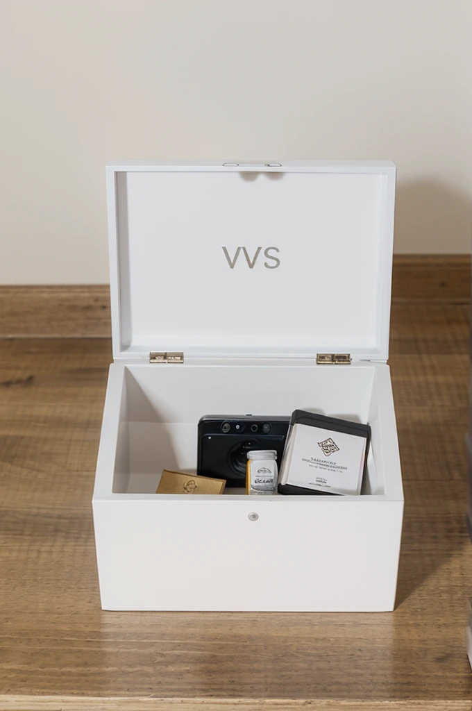 The small white box that says VM