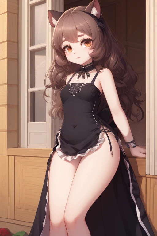 (peludo:1.2), foco no rosto, vestido fofo, lindas luzes e sombras, ((Melhor qualidade, 8k, obra de arte :1.3))