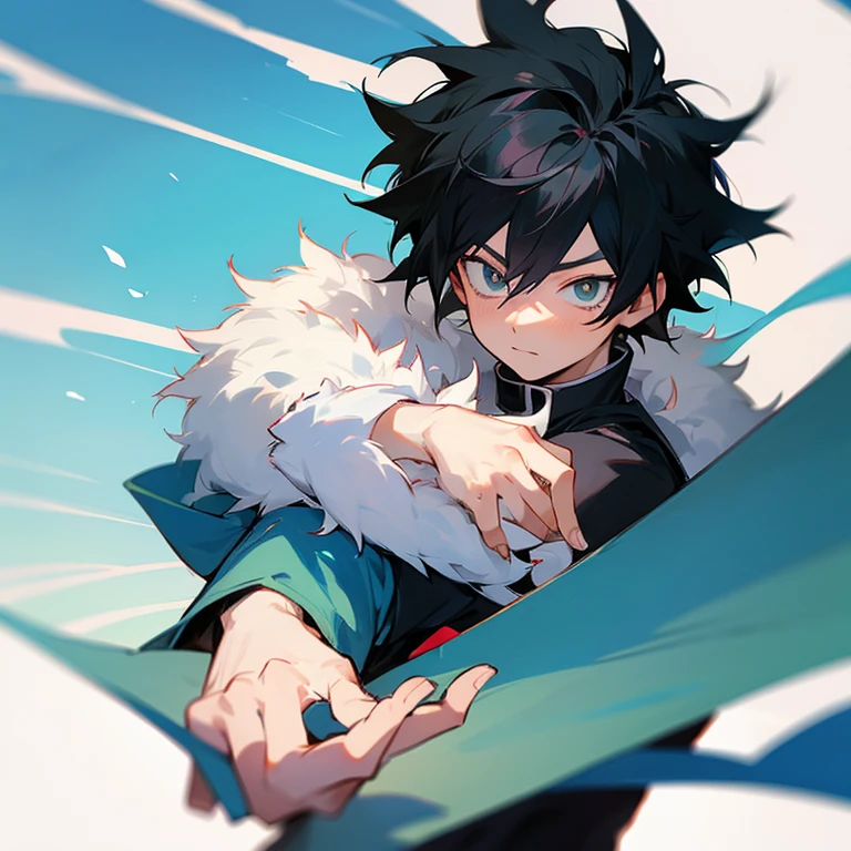 Anime boy in Hoshiko artsyle mha My Hero Academia black hair