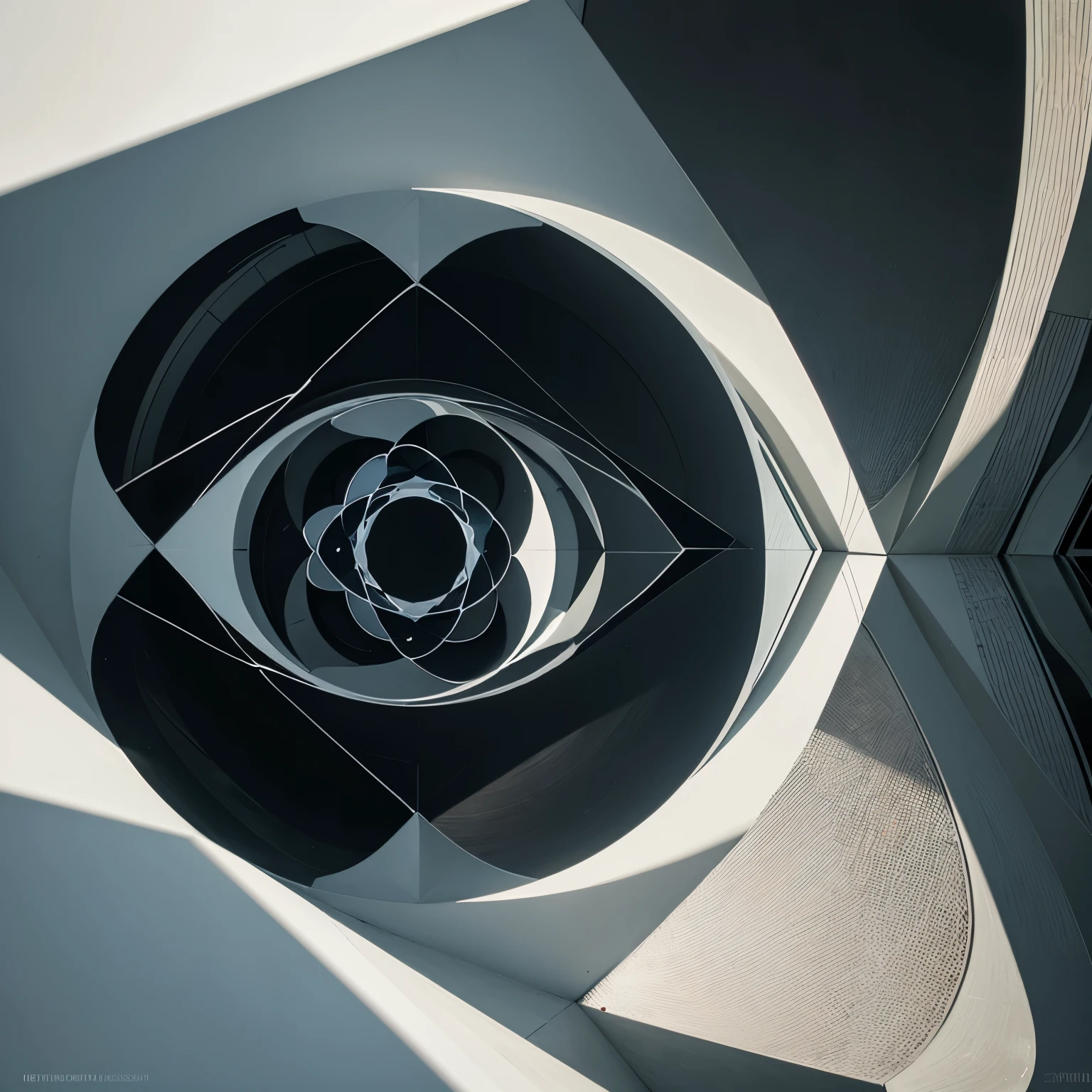 Abstract art with geometric figures