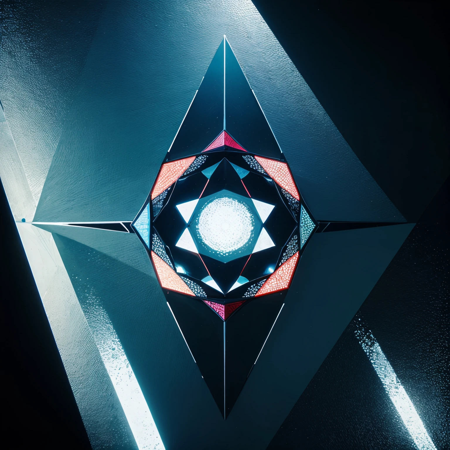 Abstract art with geometric figures