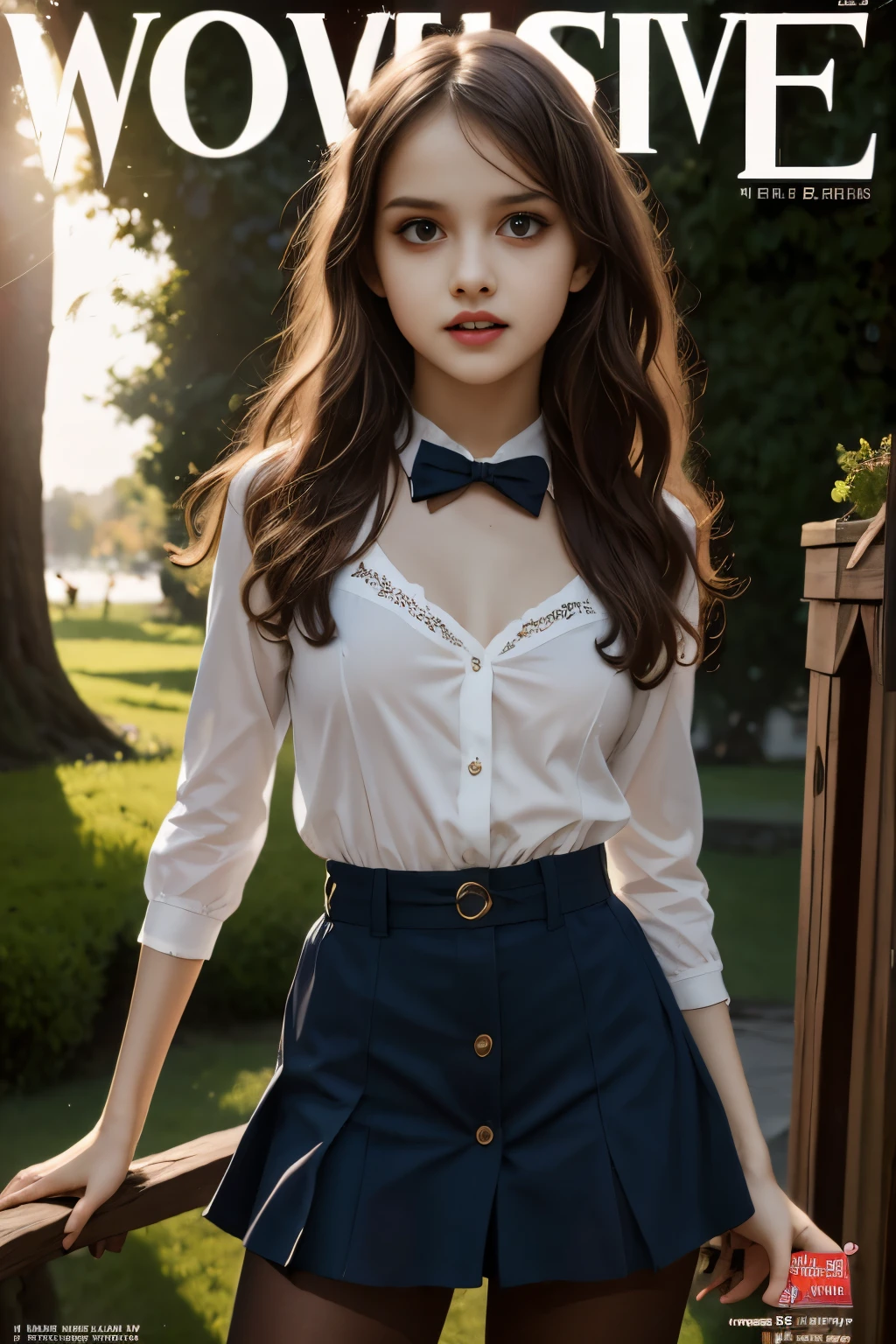 cover mistery magazine weird tale full lenght girl, cute face full lenght , girl pose for cover horror magazine weird tale , magazine age 1933, high quality,