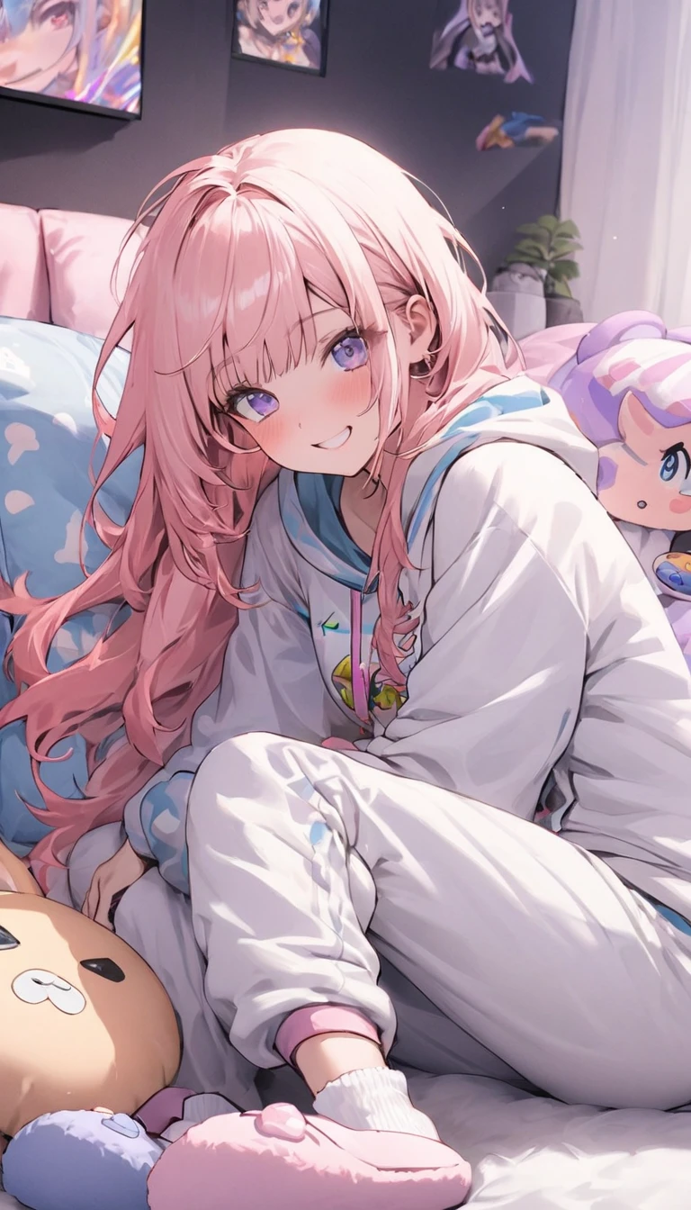 (highest quality、masterpiece、High resolution、be familiar with), anime、1girl,
BREAK
//Fashions
Gamer Girl Lounge Set,
Kick back and relax in this comfy lounge set designed for gaming marathons and relaxation sessions, Start with a soft and cozy oversized graphic hoodie featuring your favorite video game characters, logos, or quotes, Pair the hoodie with matching jogger pants or leggings for maximum comfort and mobility, Choose materials like fleece or cotton jersey for a plush and breathable feel, Slip on a pair of fluffy socks or slippers to keep your feet warm and toasty,
BREAK
Complete the look with a cozy blanket or throw pillow featuring gaming-themed prints or patterns, Whether you’re playing your favorite console games, streaming on Twitch, or catching up on gaming news, this lounge set will keep you comfortable and stylish while you unwind in the comfort of your bedroom,
BREAK