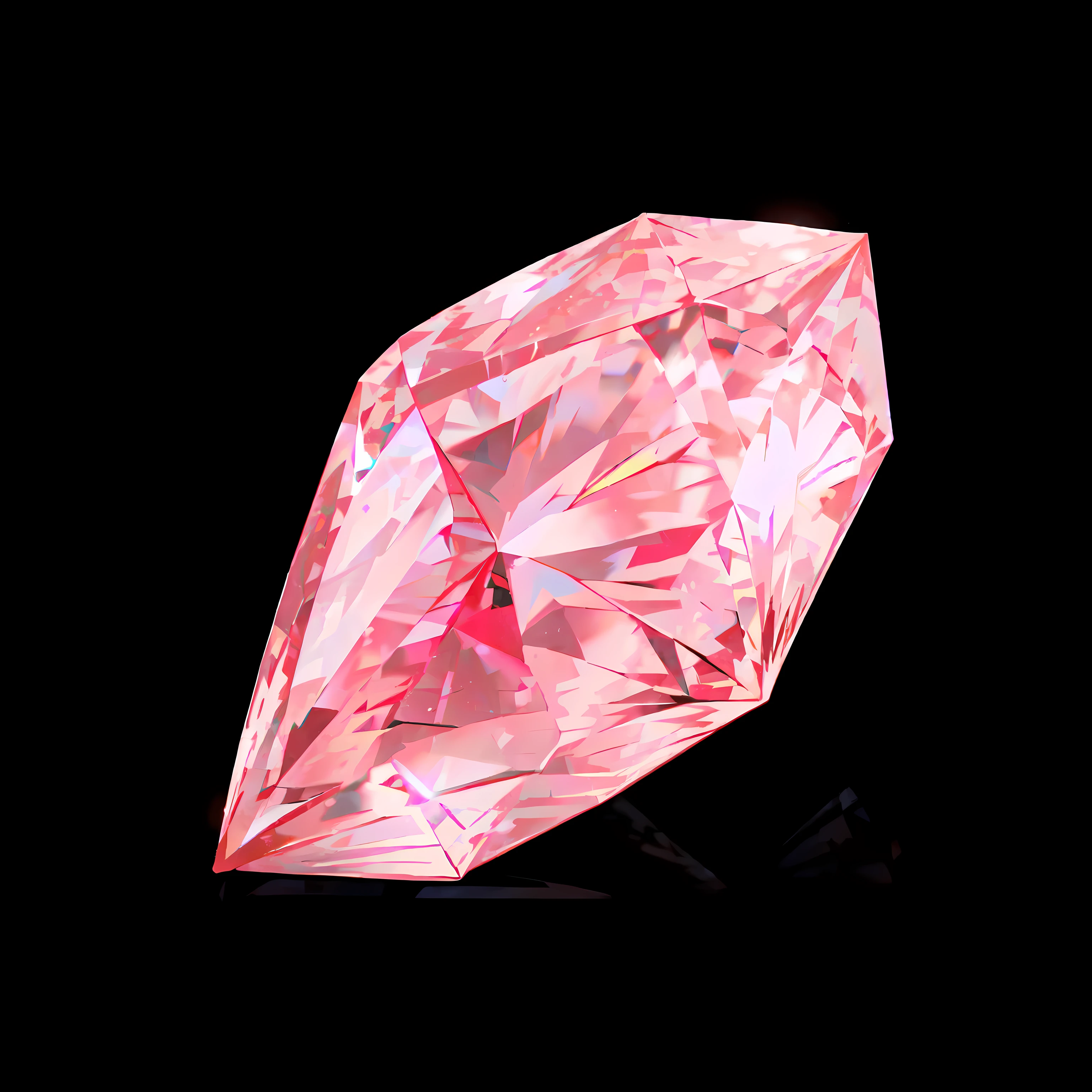 high quality,masterpiece,最high quality,exquisite,Red crystal on black background,crystal,jewelry,diamond,Pink,scarlet,Blood red,Pink Diamond,Twinkle light,Looks solid,Aggressive,sharp,Looks dangerous,Very beautiful。