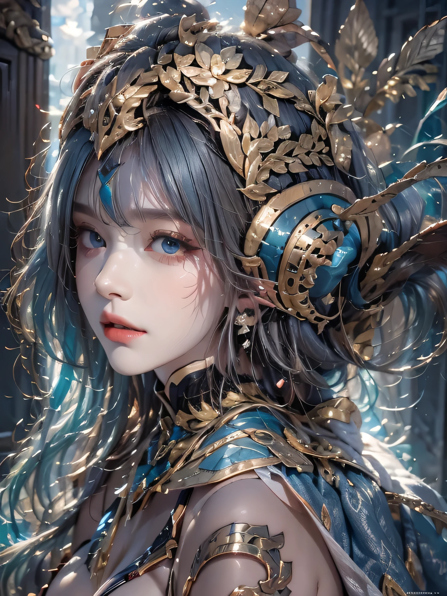 (photorealistic:1.8, highest quality:1.8,8K masterpiece:1.8,High resolution,muste piece:1.8,RAW Photos,cinematic lighting、8mm fisheye lens、The shutter speed is fast),No split screen,medieval fantasy、Old castle、Remains、(Fight enemies with a sword in hand）、(Pretty girl warrior:1.5)、(Completely naked、combat hair ornament、Sheer cloak、armored suit、bondage、choker、Knee-high boots、beautiful butt,beautiful thighs,Plump nipples,Nipples are visible through the costume,cameltoe,slender abs:1.2),beautiful and detailed eyes:1.7,beautiful skin:1.8、(Soryu Asuka Langley)(character focus)、Top view、
Emotional、beautiful face、
(midium Hair:1.2, Beautiful, shining red, blue, white, black, silver and gold hair:1.5)、shining blue eyes、thin line