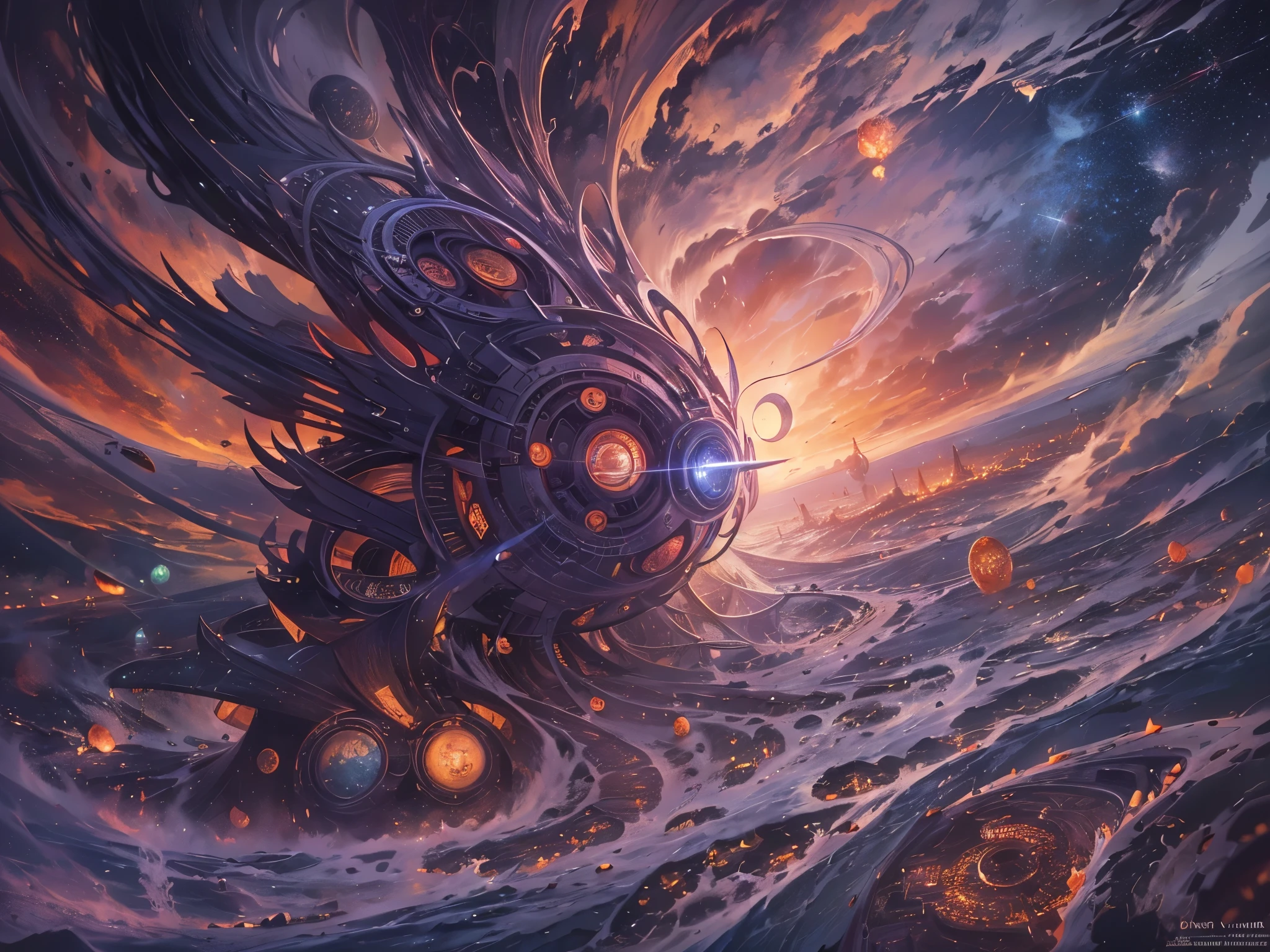 ((highest quality)),(ultra high resolution),(Super detailed),(detailed description),((The best CG)),(best work of art),super precision art,amazing drawing art,(Sci-fi art with precise details:1.5),