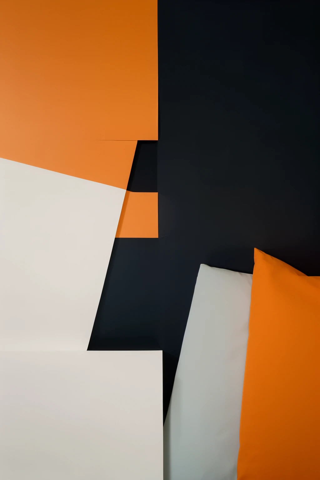 wallpaper predominantly orange minimalist vivid colors, no text
