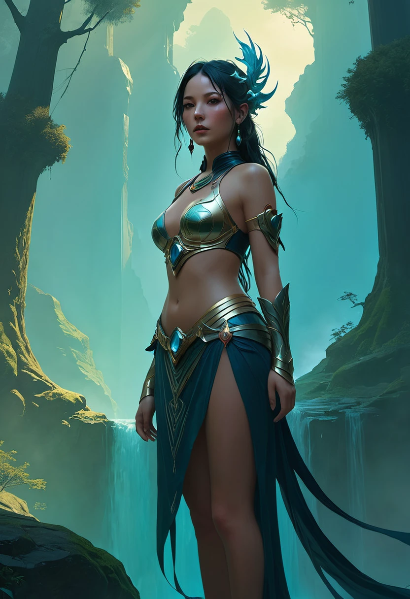 masterpiece, highest quality, (Highly detailed CG Unity 8K wallpaper), (highest quality), (best illustrations), (best shadow), disorganized, realistic lighting, (abyss), beautiful delicate shine, art:PeterMohrBacher,