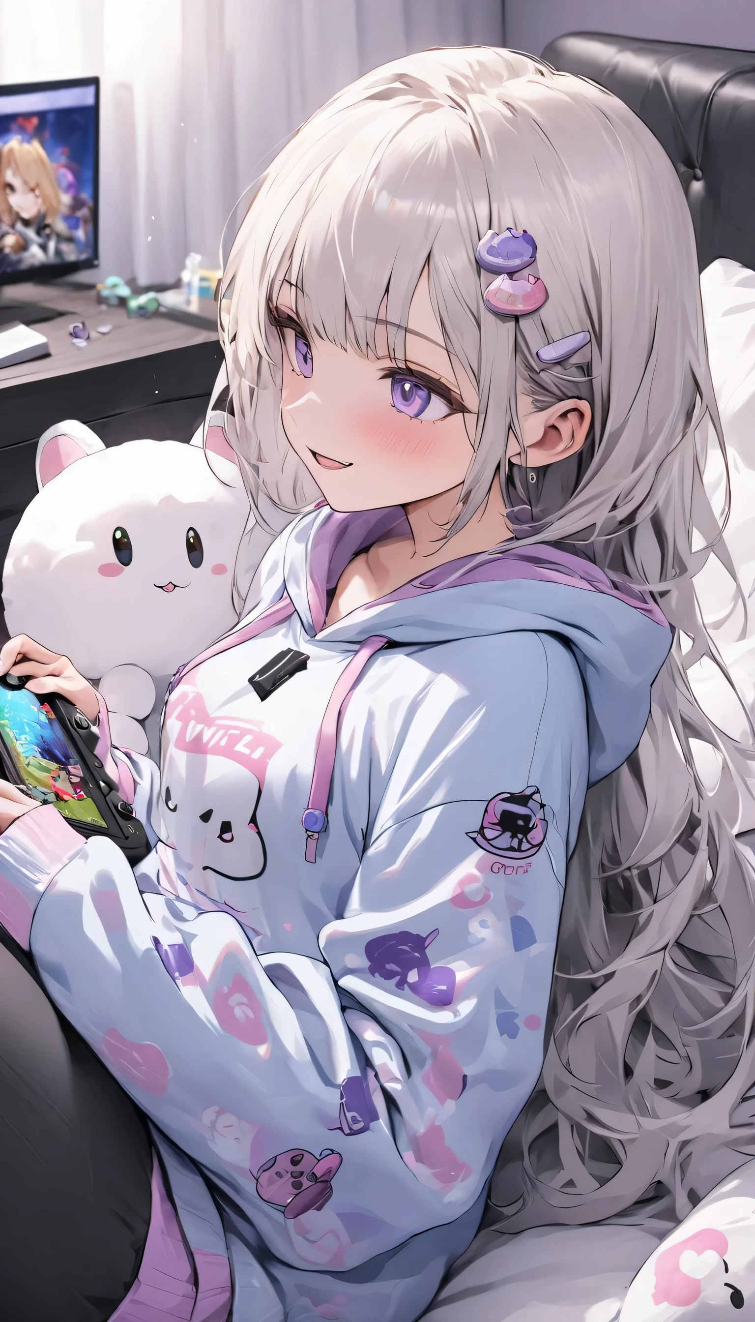 (highest quality、masterpiece、High resolution、be familiar with), anime、1girl,
BREAK
//Fashions
Gamer Girl Lounge Set,
Kick back and relax in this comfy lounge set designed for gaming marathons and relaxation sessions, Start with a soft and cozy oversized graphic hoodie featuring your favorite video game characters, logos, or quotes, Pair the hoodie with matching jogger pants or leggings for maximum comfort and mobility, Choose materials like fleece or cotton jersey for a plush and breathable feel, Slip on a pair of fluffy socks or slippers to keep your feet warm and toasty,
BREAK
Complete the look with a cozy blanket or throw pillow featuring gaming-themed prints or patterns, Whether you’re playing your favorite console games, streaming on Twitch, or catching up on gaming news, this lounge set will keep you comfortable and stylish while you unwind in the comfort of your bedroom,
BREAK